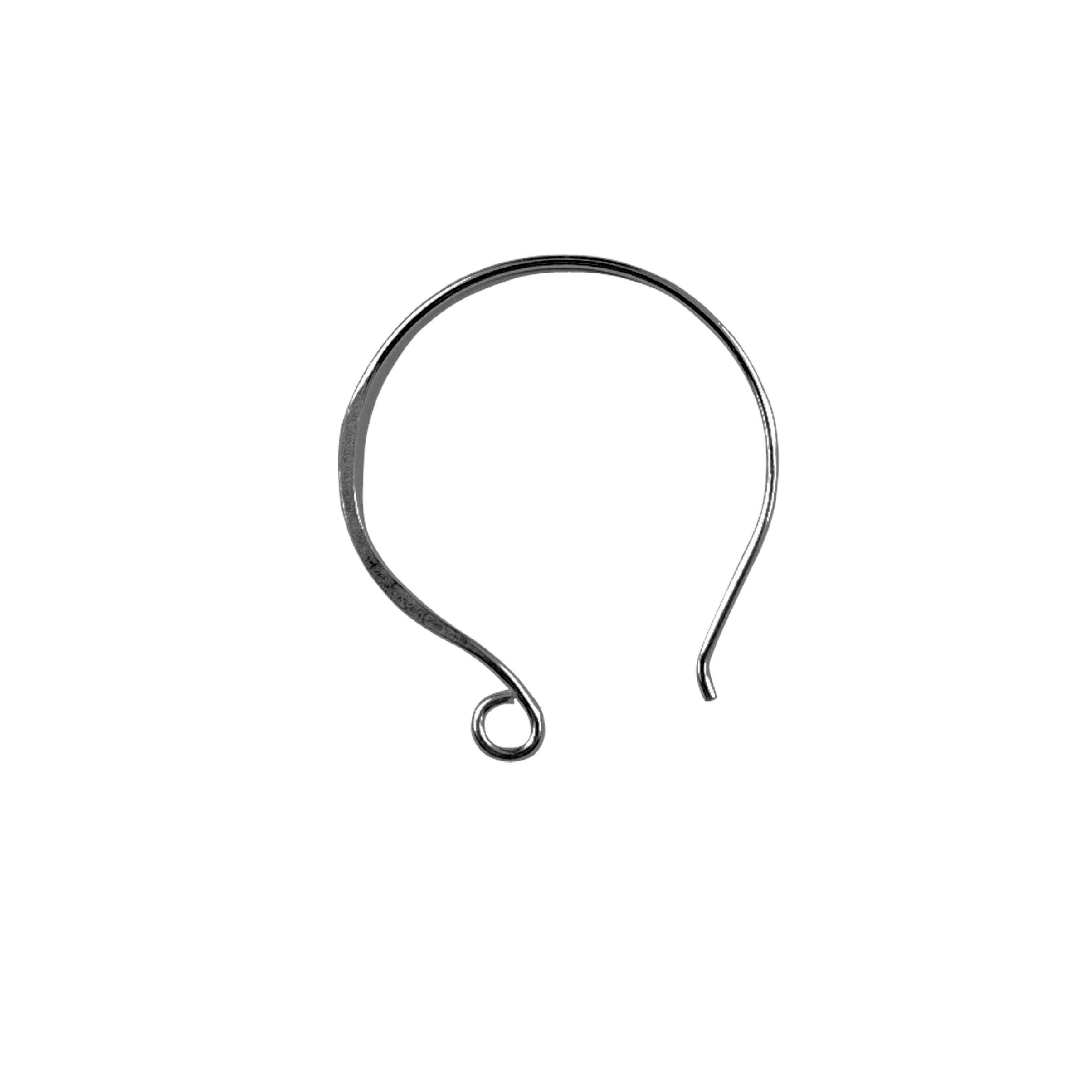 FR-199 Black Rhodium Overlay Earwire Beads Bali Designs Inc 