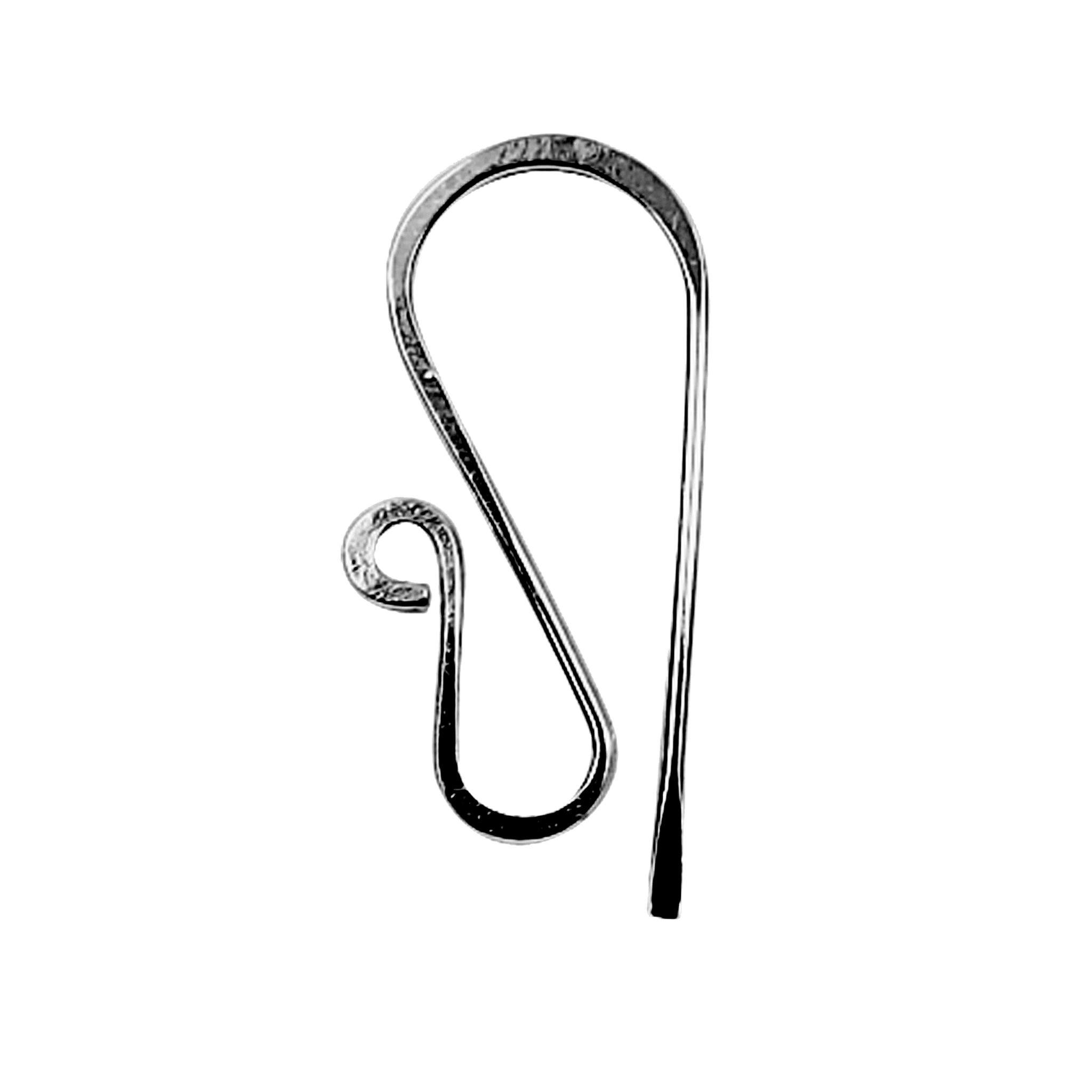 Handcrafted Black Rhodium Overlay Spiral Design Earwire Jewelry Finding From India