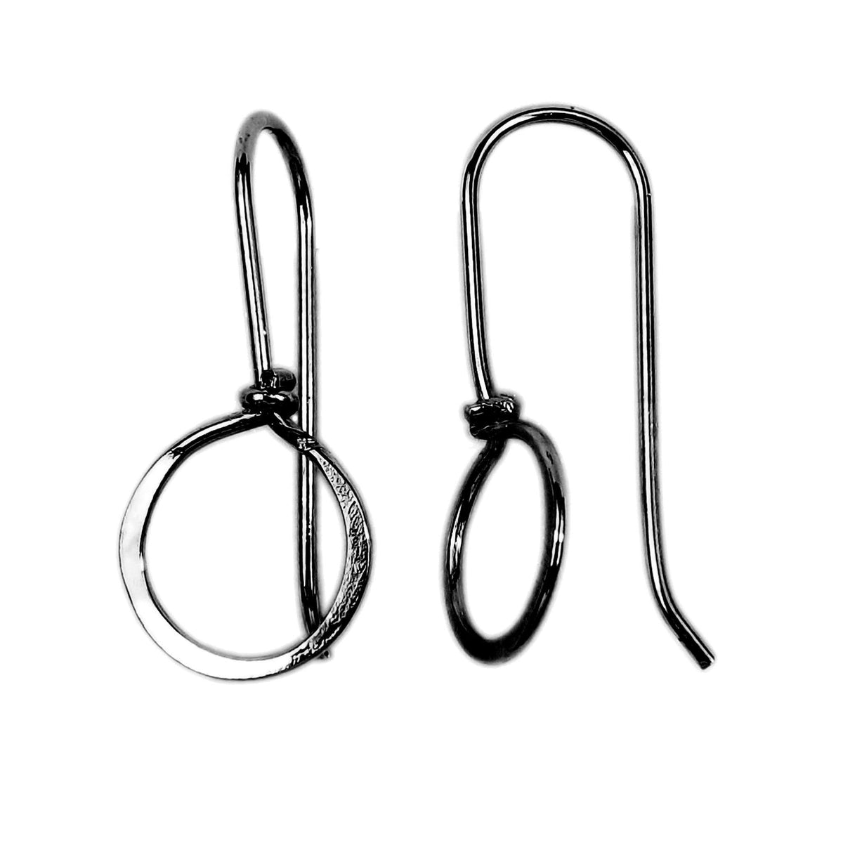 FR-221 Black Rhodium Overlay Earwire Beads Bali Designs Inc 