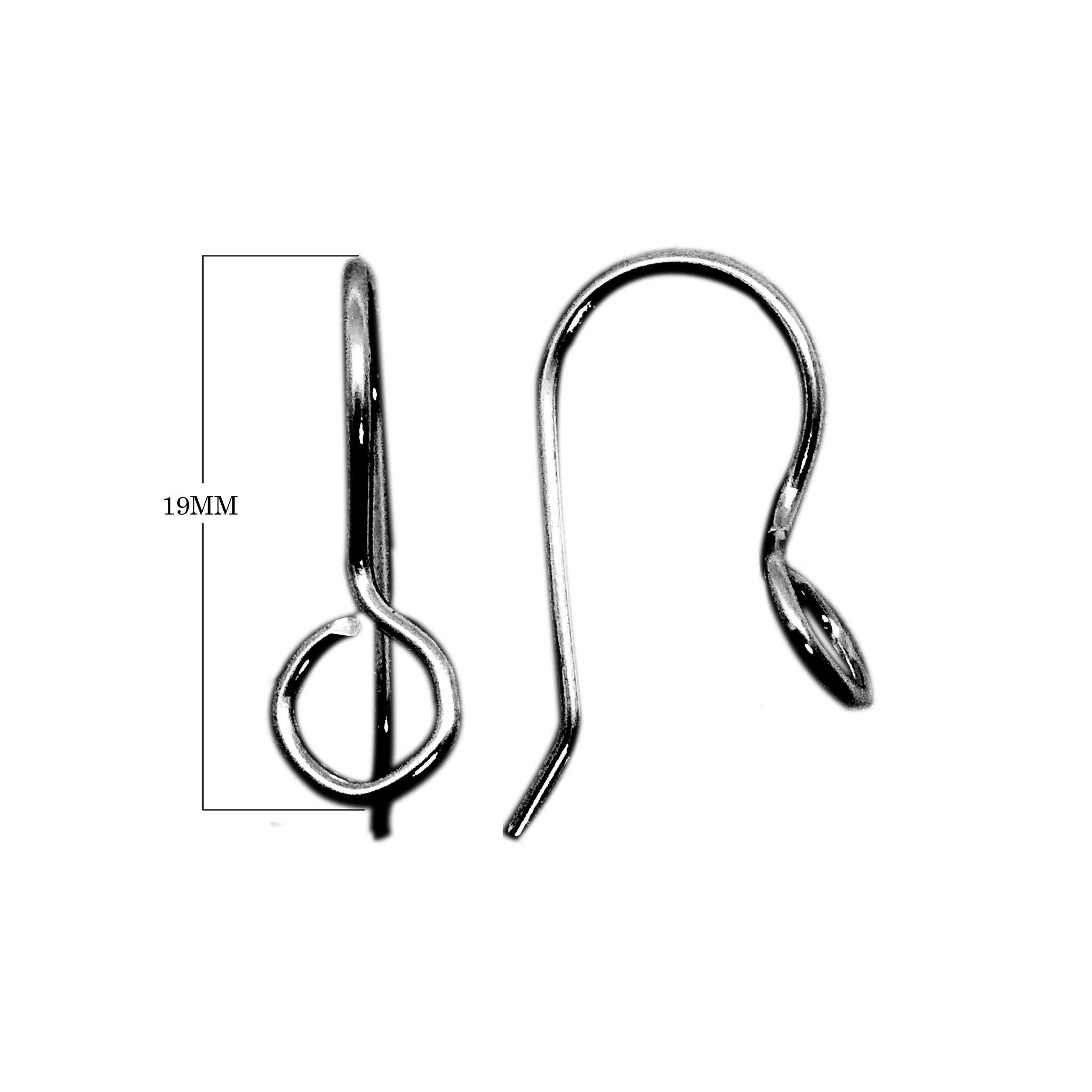 FR-240 Black Rhodium Overlay Earwire Beads Bali Designs Inc 