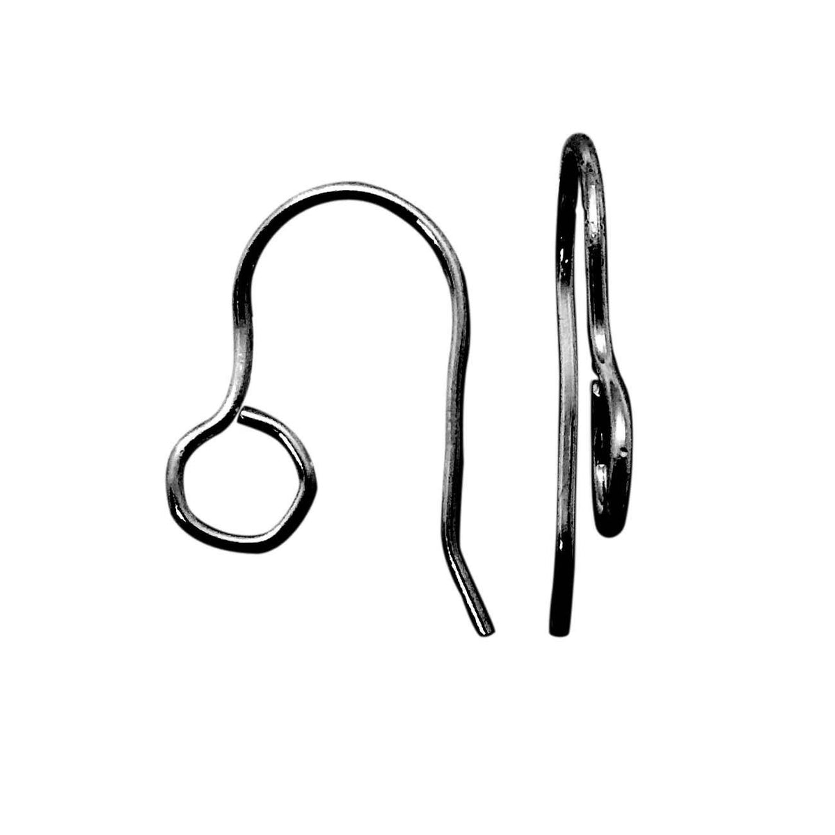 FR-241 Black Rhodium Overlay Earwire Beads Bali Designs Inc 