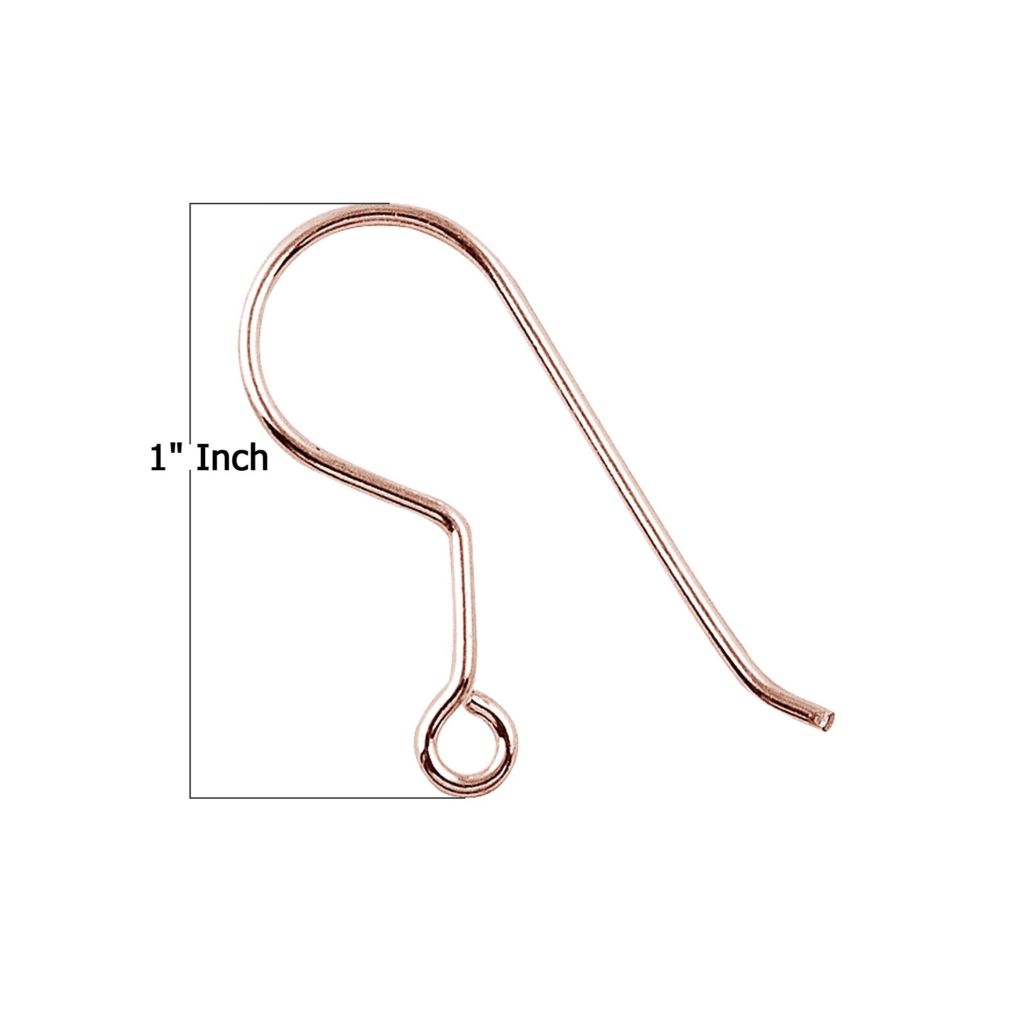 FRG-105 Rose Gold Overlay Earwire Beads Bali Designs Inc 