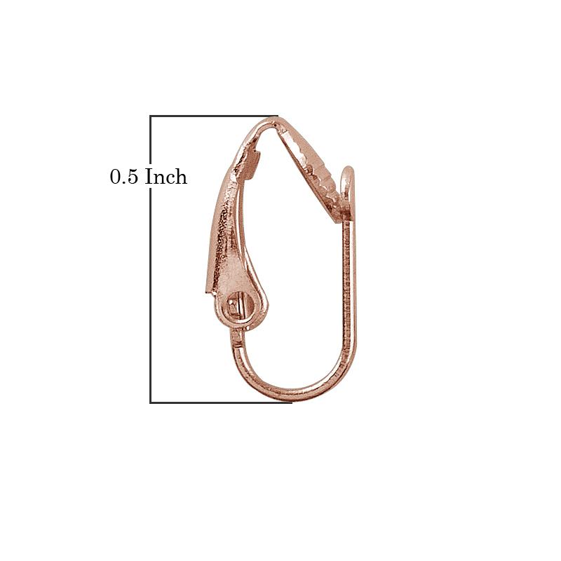 FRG-111 Rose Gold Overlay Lever Back Beads Bali Designs Inc 