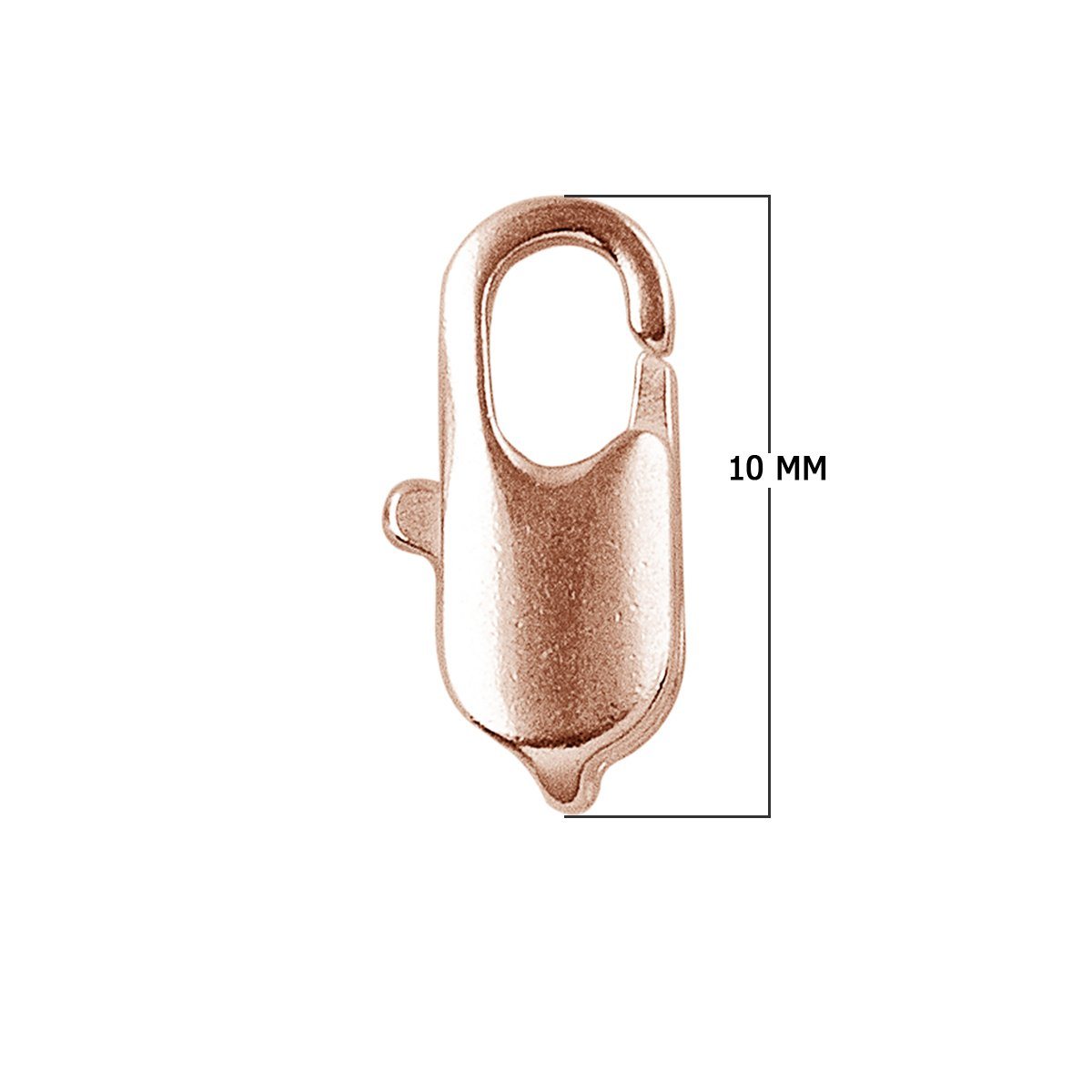 Handcrafted Rose Gold Overlay Lobster Clasp From India For Elegant Designer Necklaces And Bracelets