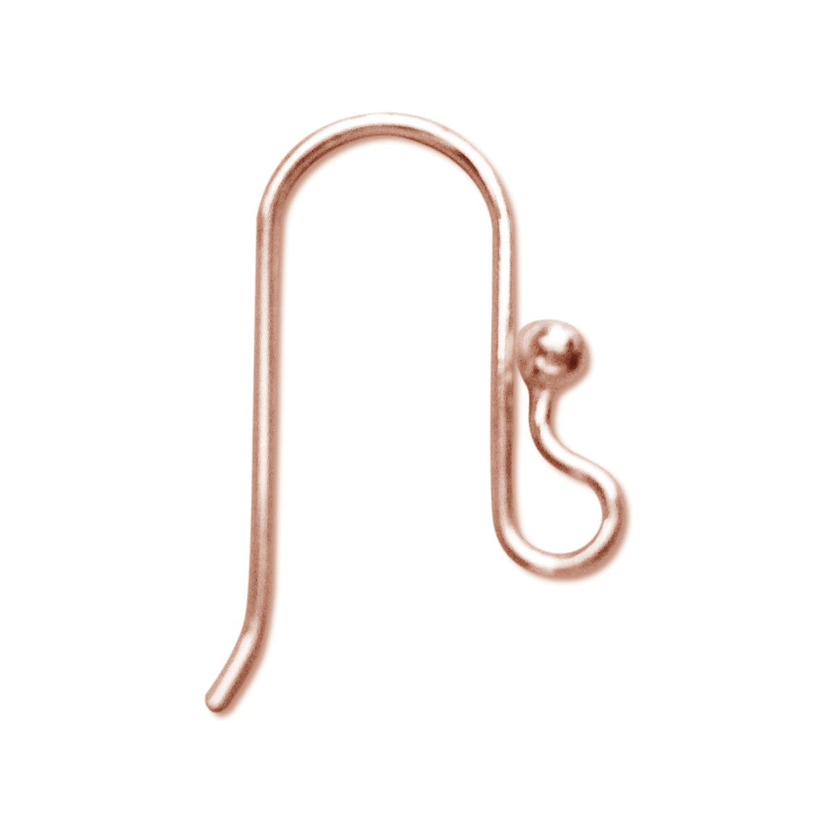 FRG-147-20X12MM Rose Gold Overlay Earwire Beads Bali Designs Inc 