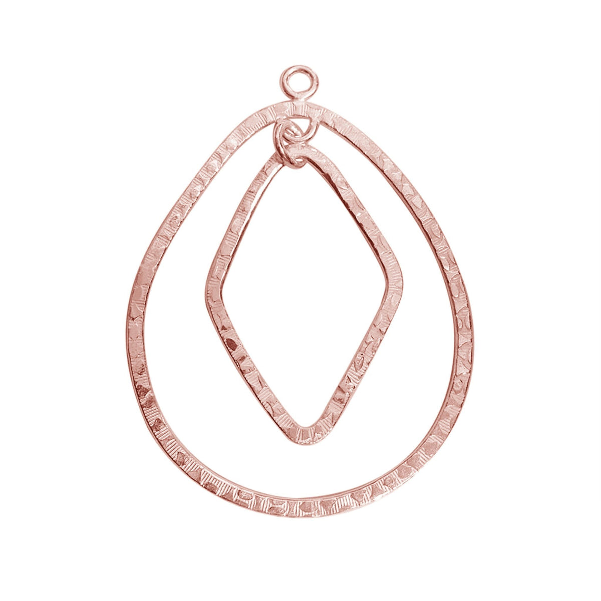 FRG-165 Rose Gold Overlay Chandelier Earring Finding Beads Bali Designs Inc 
