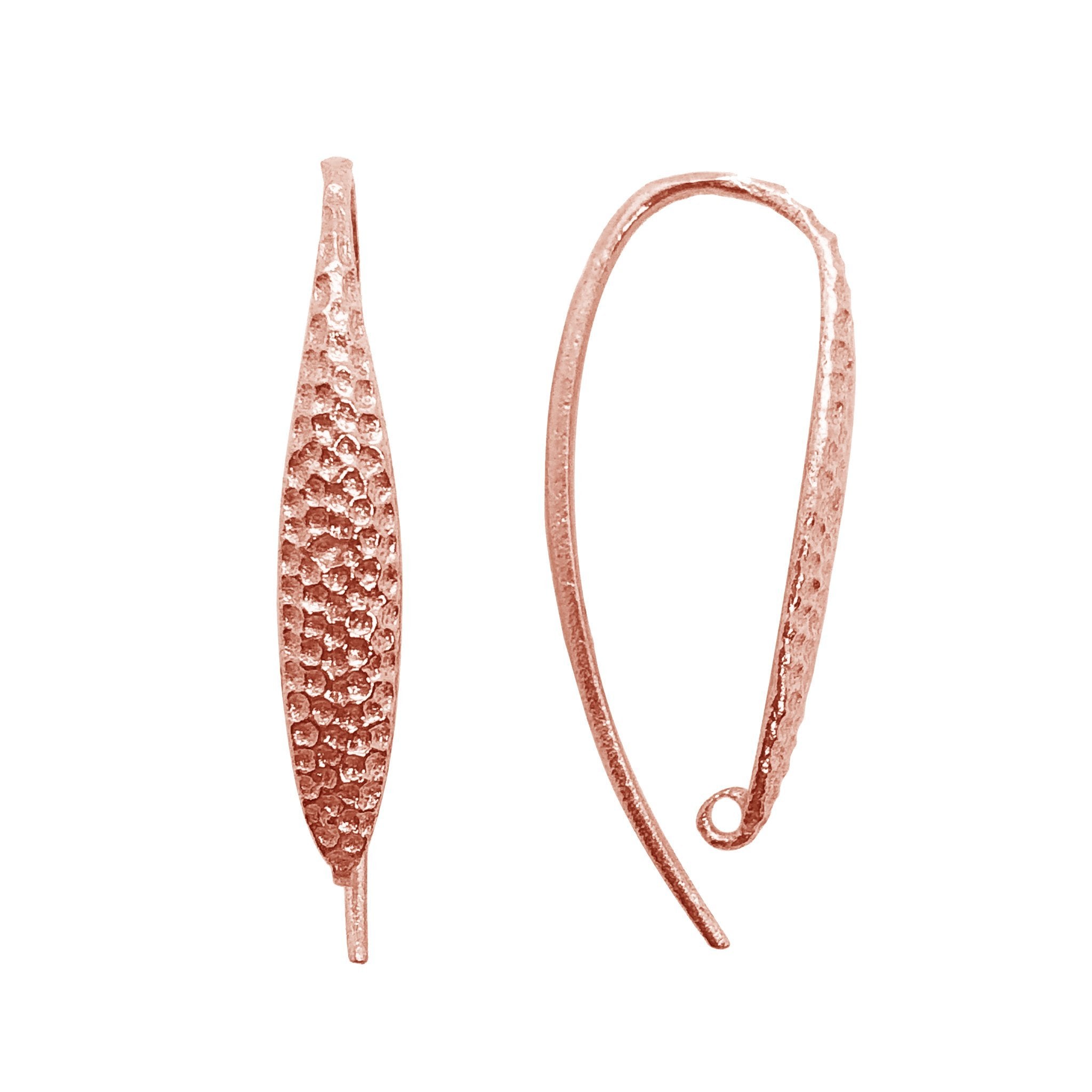 FRG-198 Rose Gold Overlay Earwire Beads Bali Designs Inc 
