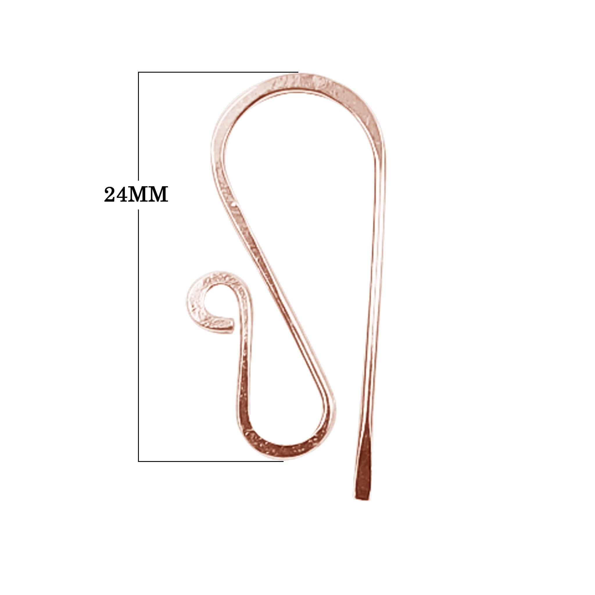 FRG-219 Rose Gold Overlay Earwire Beads Bali Designs Inc 