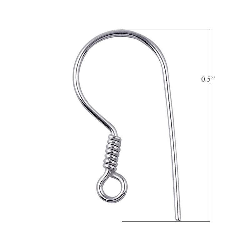 Handcrafted Silver Overlay Coil Earwire from India with polished finish