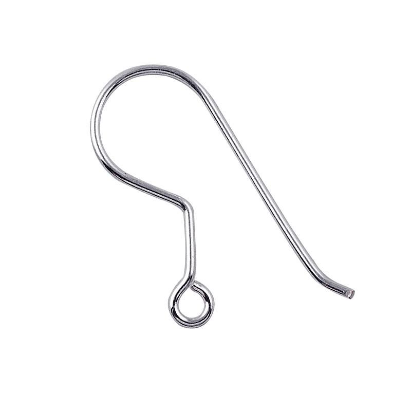 Handcrafted Silver Overlay Plain Earwire from India with polished finish
