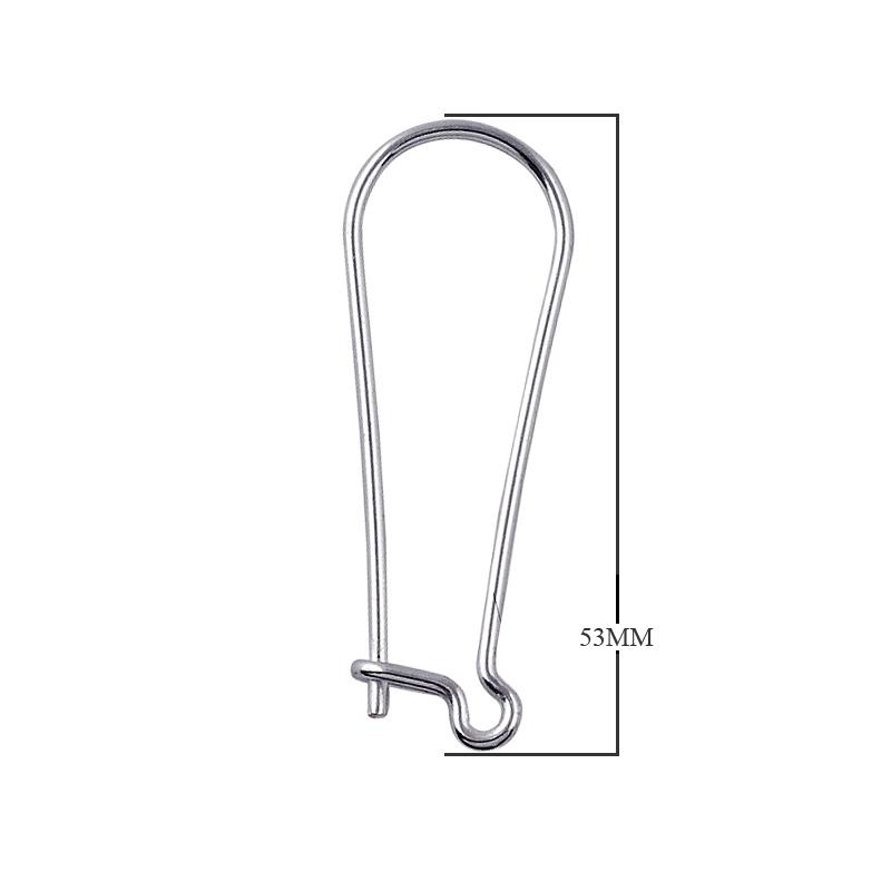 Handcrafted Silver Overlay Leverback Earwire from India with polished finish