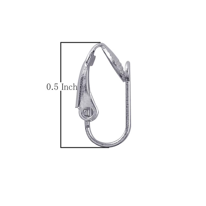 Handcrafted Silver Overlay Leverback Clip Earwire from India with polished finish
