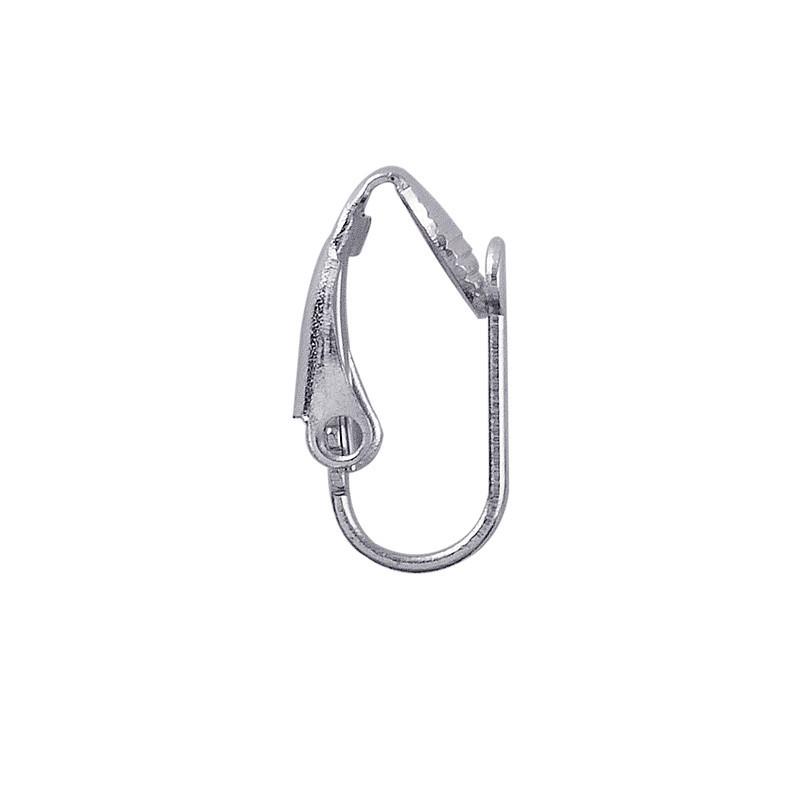 Handcrafted Silver Overlay Leverback Clip Earwire from India with polished finish