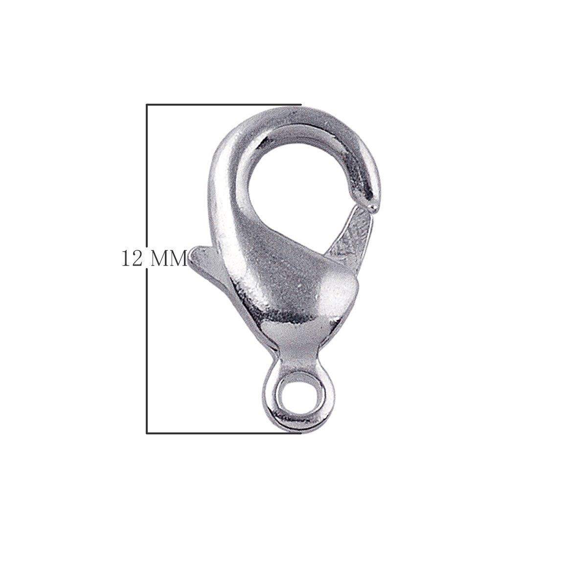 Handcrafted Silver Overlay Lobster Clasp from India with polished finish