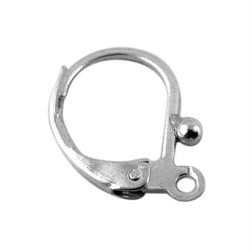Handcrafted Silver Overlay Leverback Earring Component from India for jewelry making