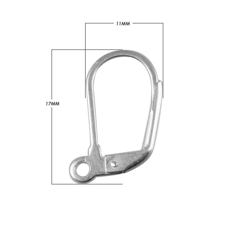 Handcrafted Silver Overlay Leverback Earwire from India for jewelry design