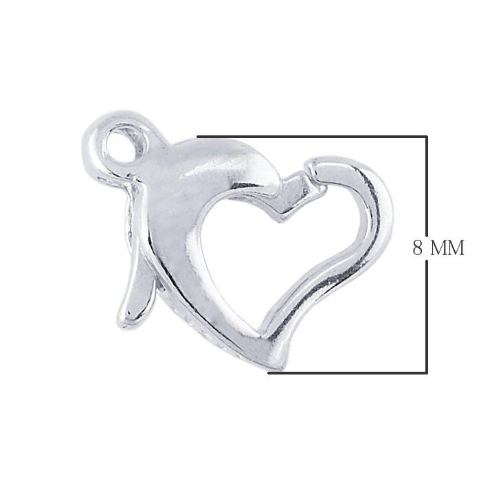 Handcrafted Silver Overlay Dolphin Heart Charm from India for jewelry making