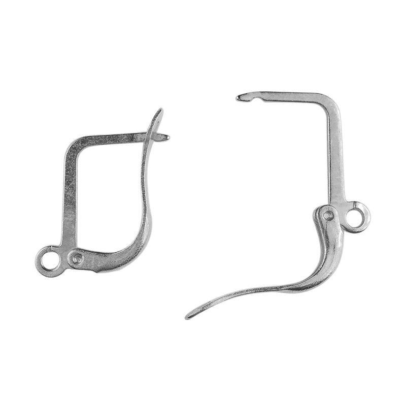 Handcrafted Silver Overlay Leverback Earwire from India for jewelry making