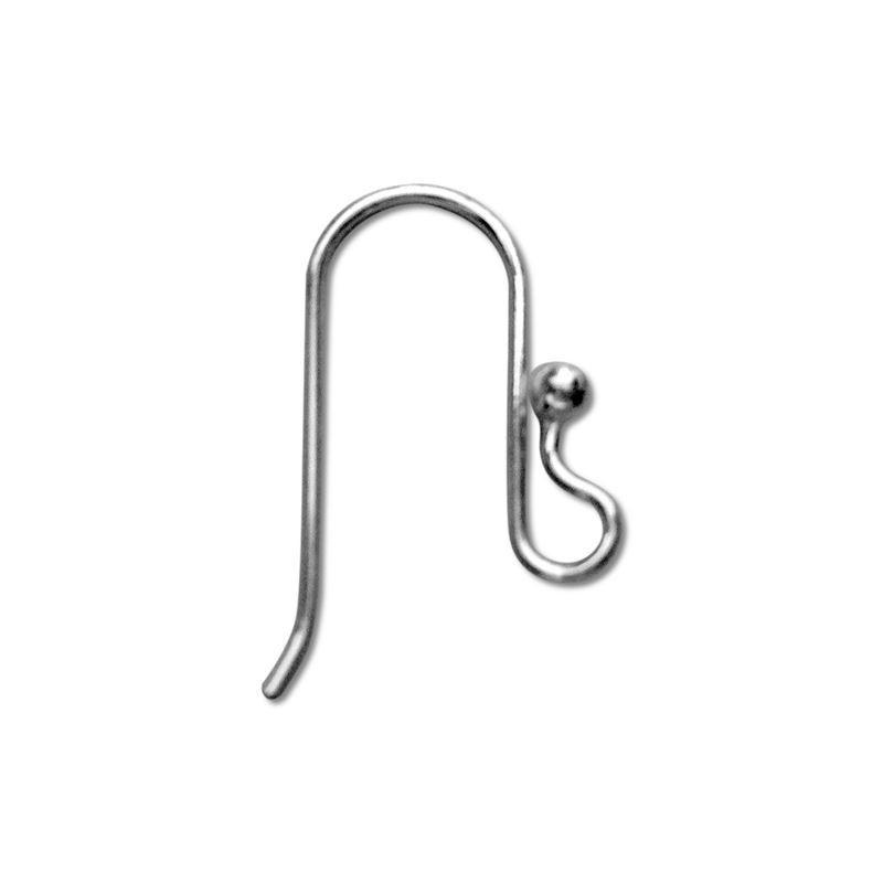 Handcrafted Silver Overlay Ball End Earwire from India for elegant jewelry designs