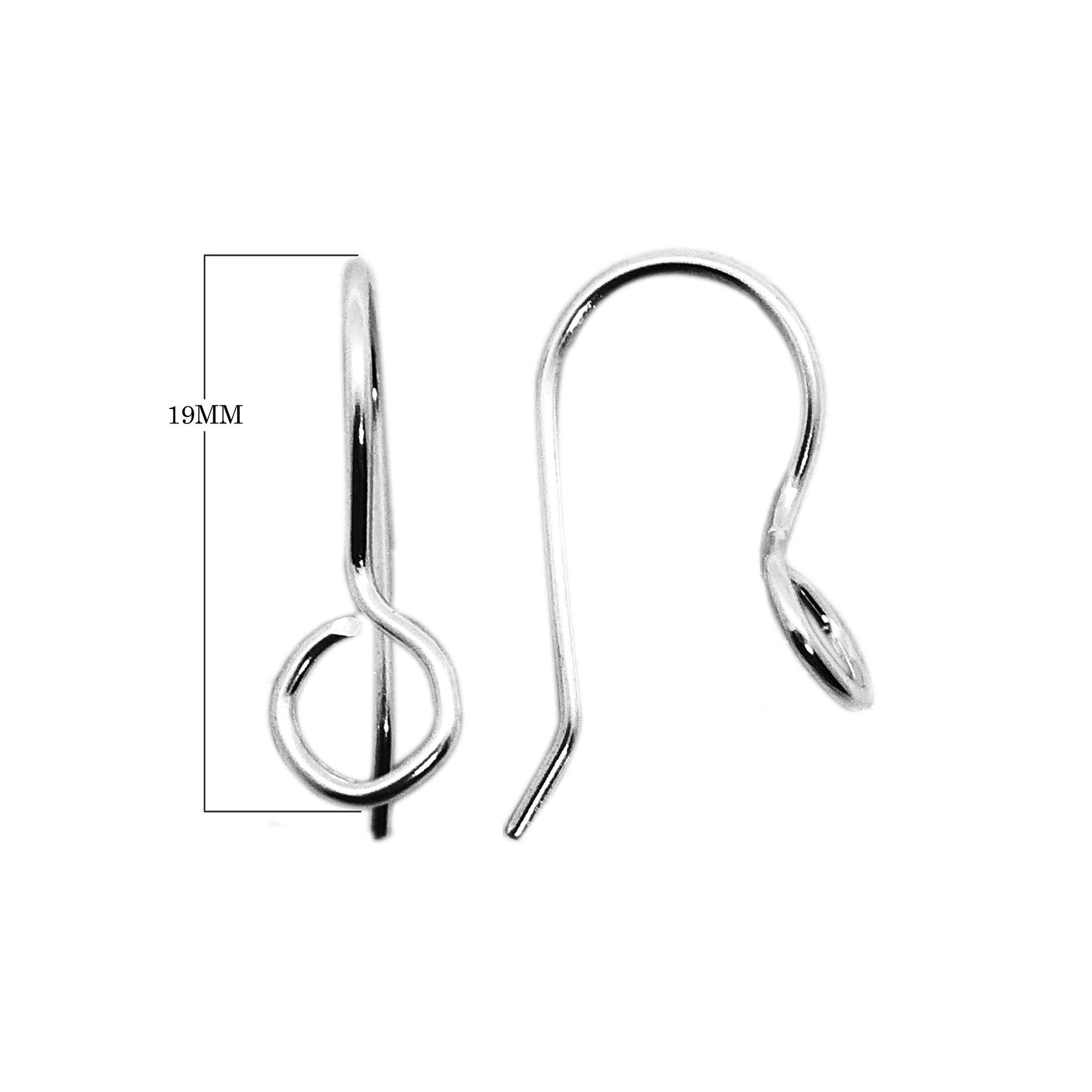Elegant silver overlay hook earwire handcrafted in India