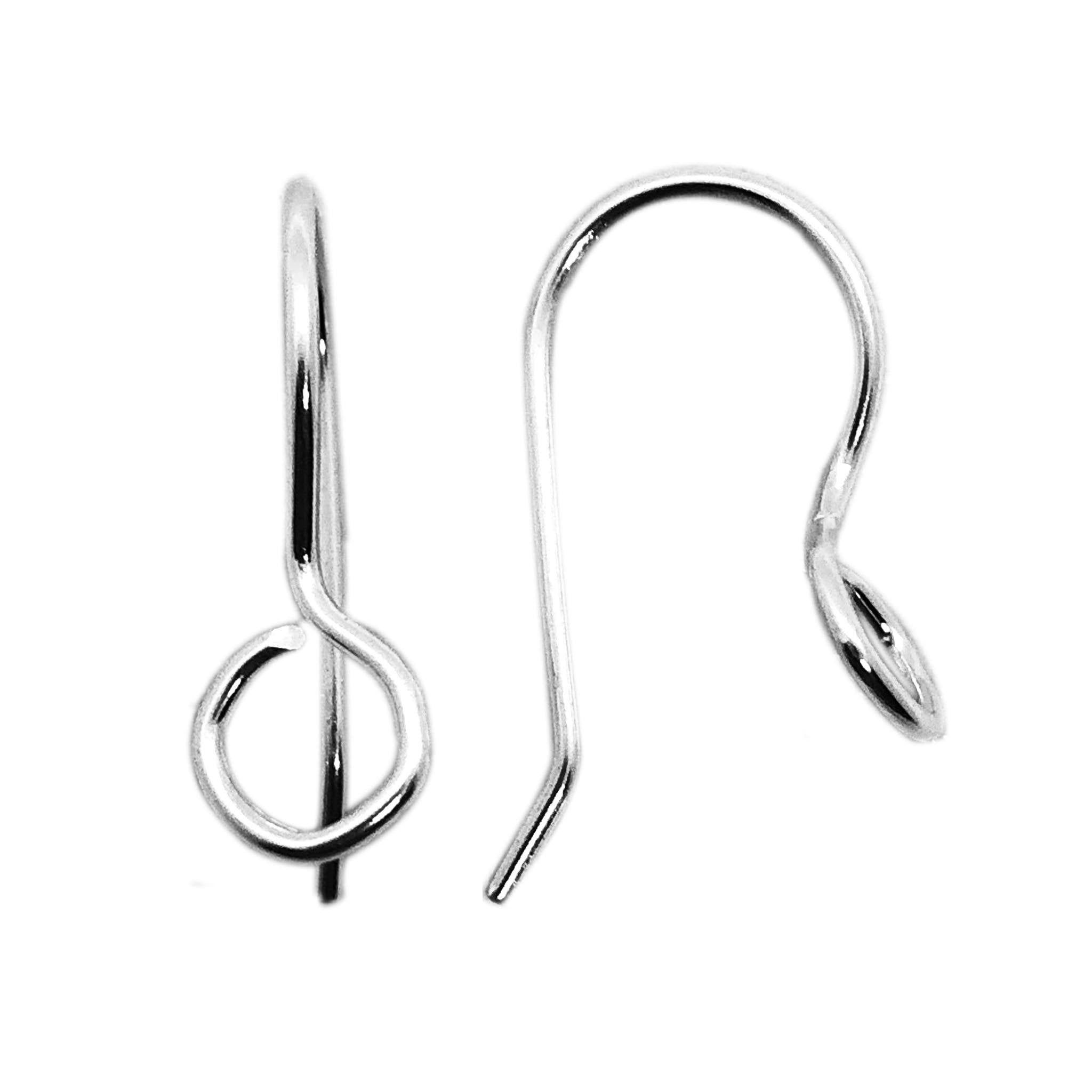 Elegant silver overlay hook earwire handcrafted in India
