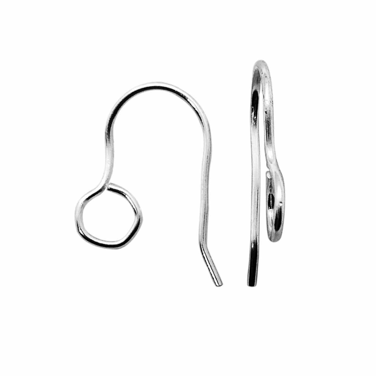 Modern silver overlay loop earwire handcrafted in India