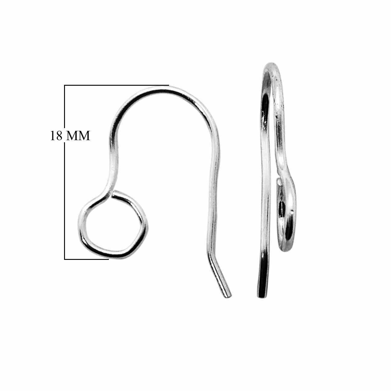 Modern silver overlay loop earwire handcrafted in India