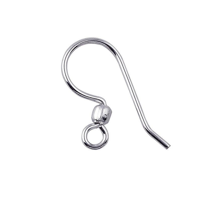 Handcrafted Sterling Silver Bead Hook Earwire From India For Elegant Earrings