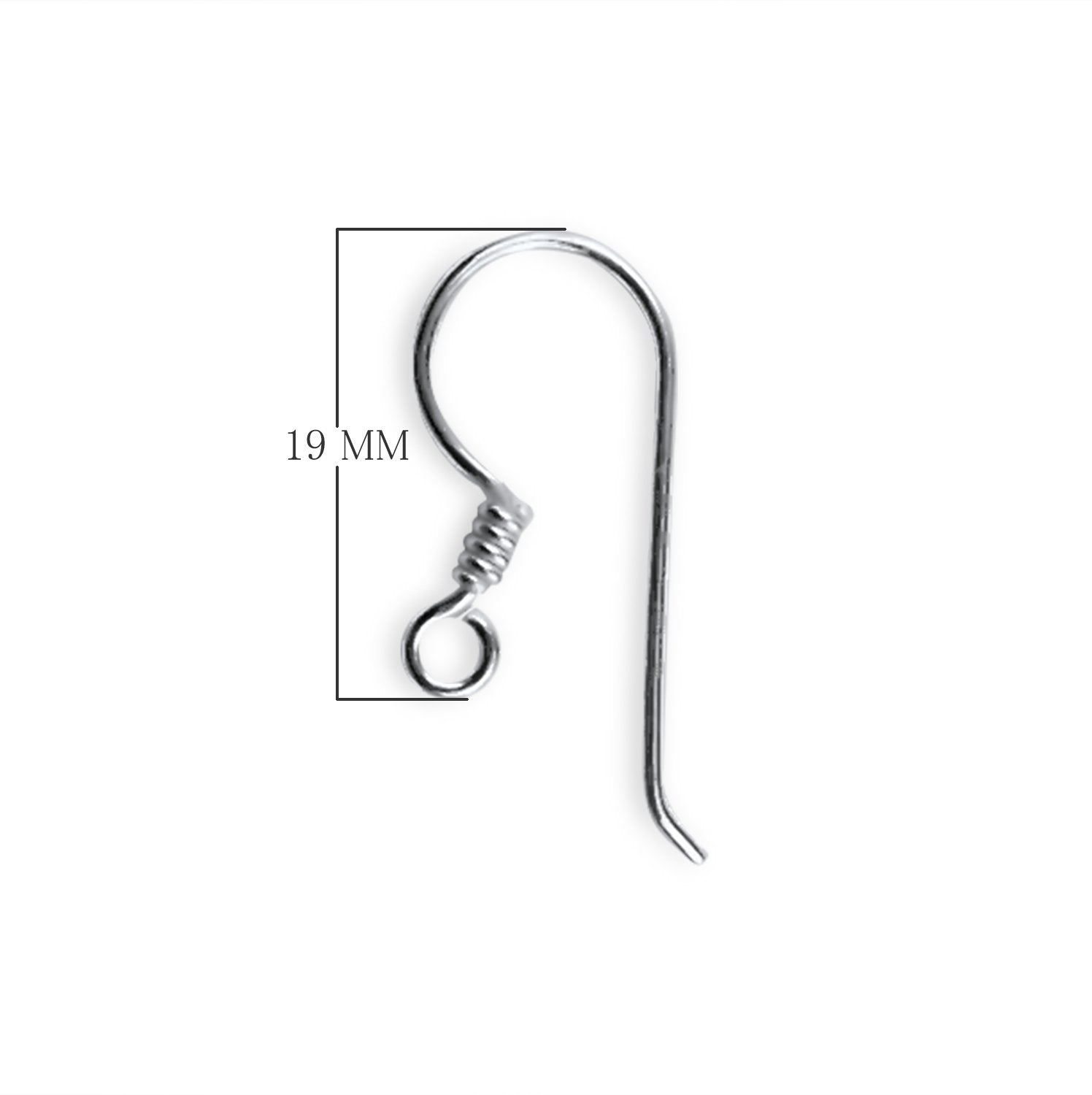 Handcrafted Sterling Silver Coiled Hook Earwire From India For Earrings