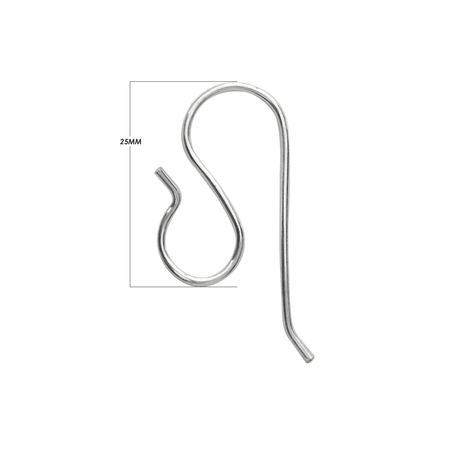 Handcrafted Sterling Silver S Hook Earwire From India For Earrings