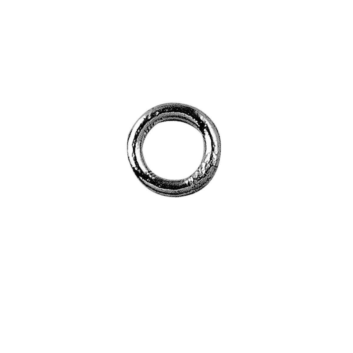 JCR-100-5MM Black Rhodium Overlay Closed Jump Ring Beads Bali Designs Inc 