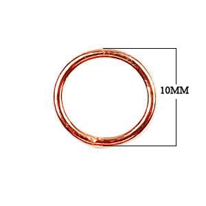JCRG-100 Rose Gold Overlay Close Jump Ring Beads Bali Designs Inc 10MM 