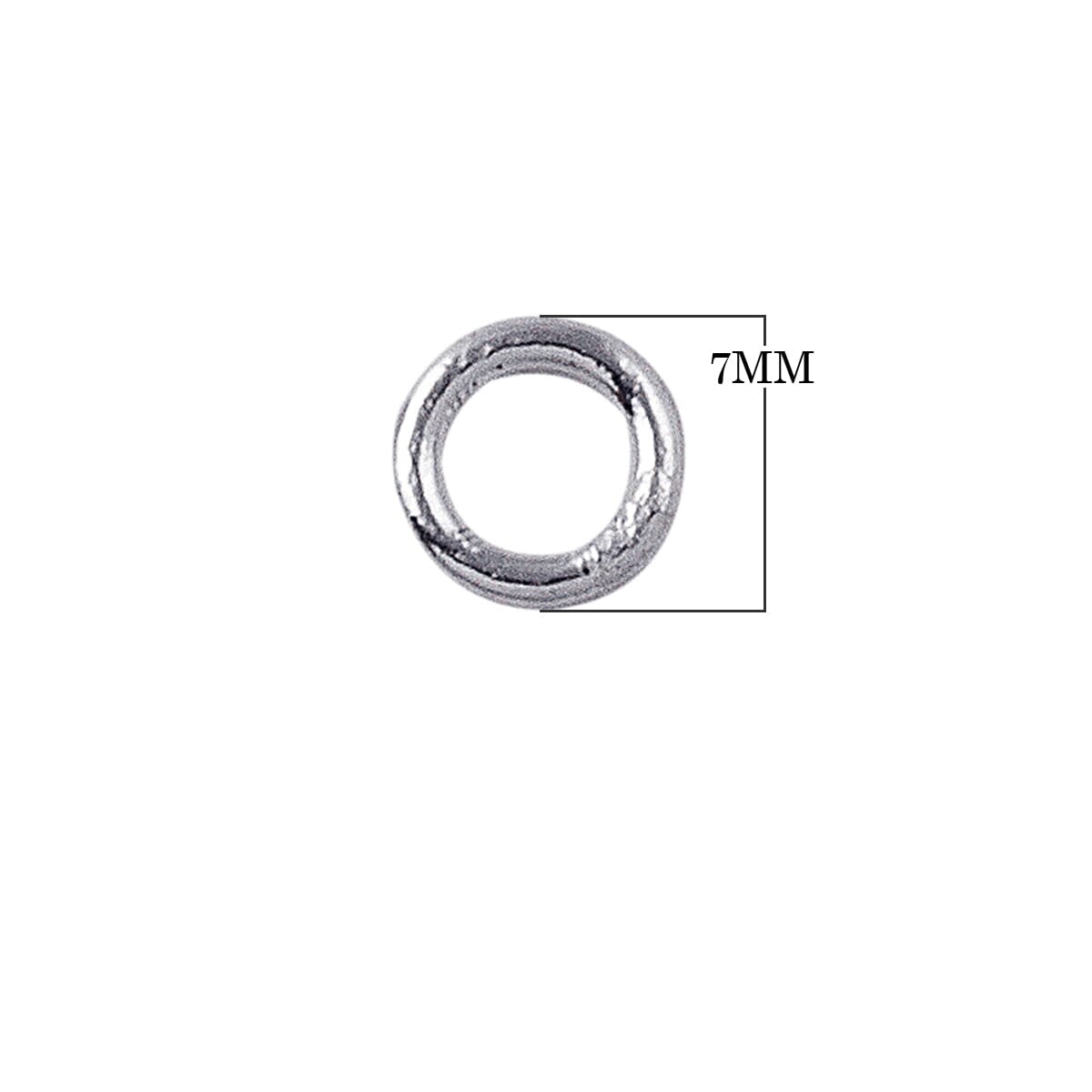 JCSS-100 Sterling Silver Closed Jump Ring Beads Bali Designs Inc 7MM 