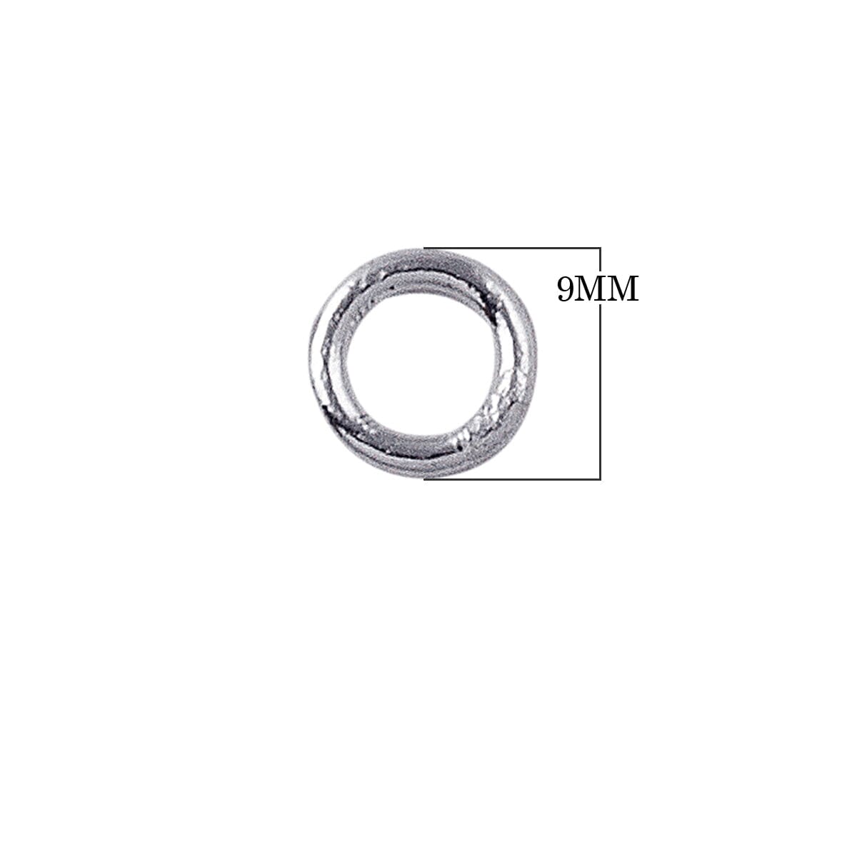 JCSS-100 Sterling Silver Closed Jump Ring Beads Bali Designs Inc 9MM 