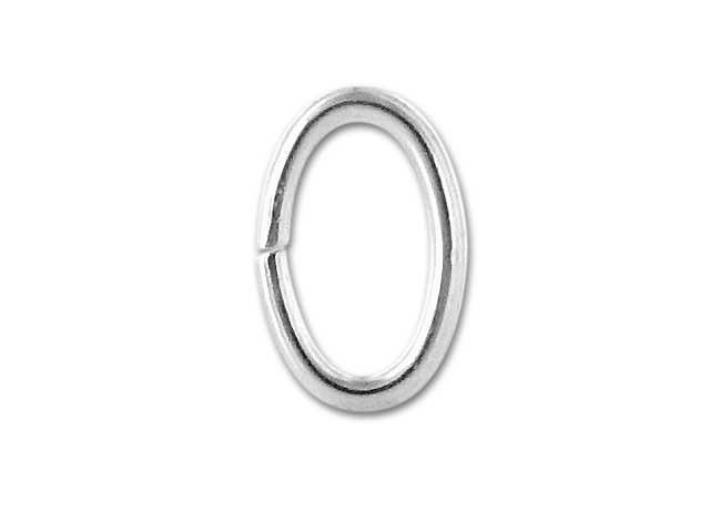 JOSF-104-4X3MM Silver Overlay Oval Open Jump Ring Beads Bali Designs Inc 
