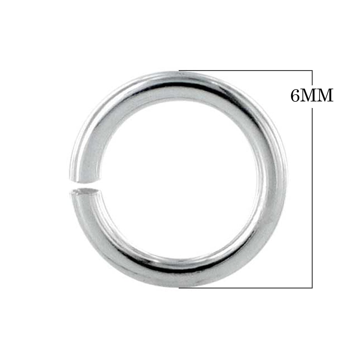 JOST-100 Stainless Steel Open Jump Ring Beads Bali Designs Inc 6MM 