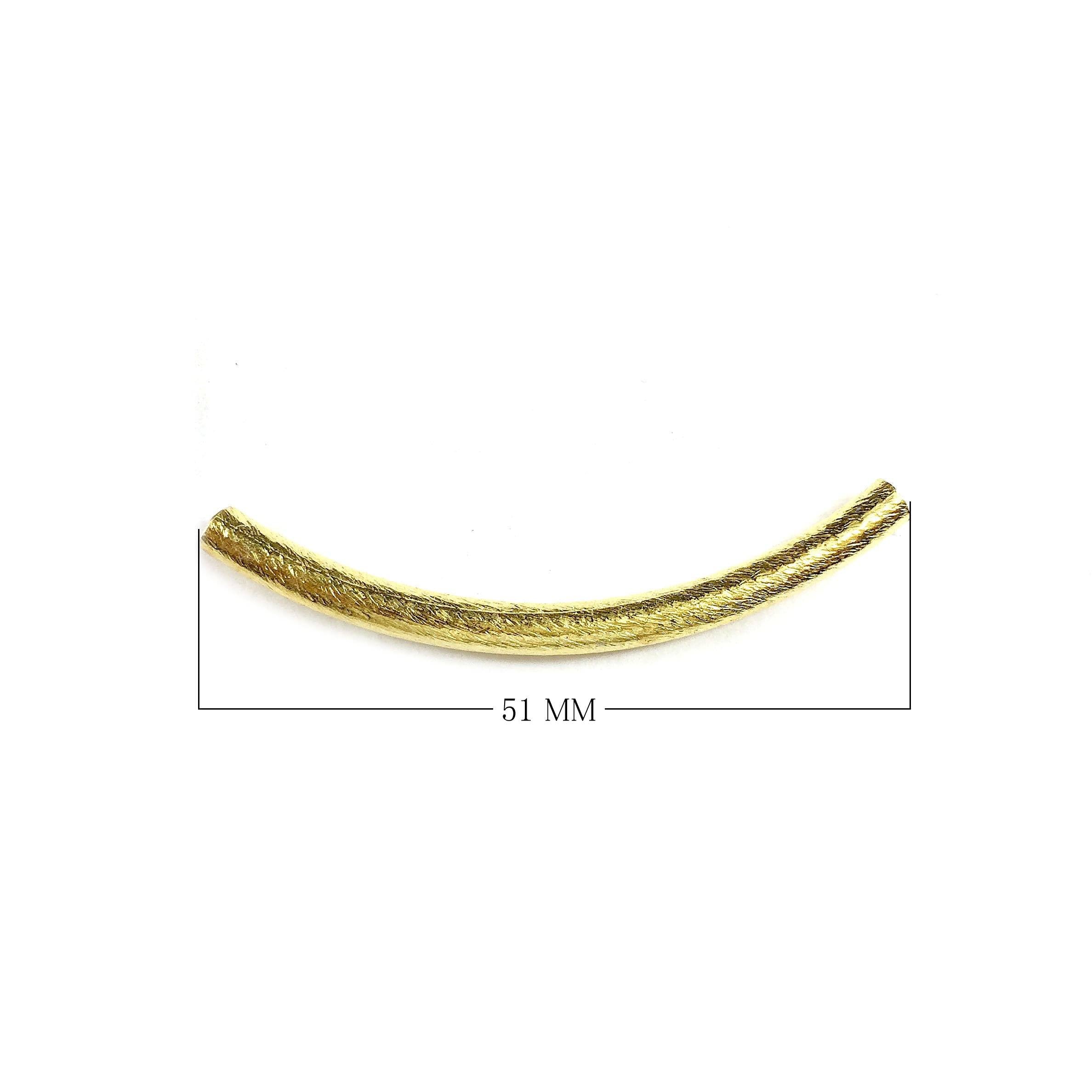 PG-114 18K Gold Overlay Tube Beads Bali Designs Inc 