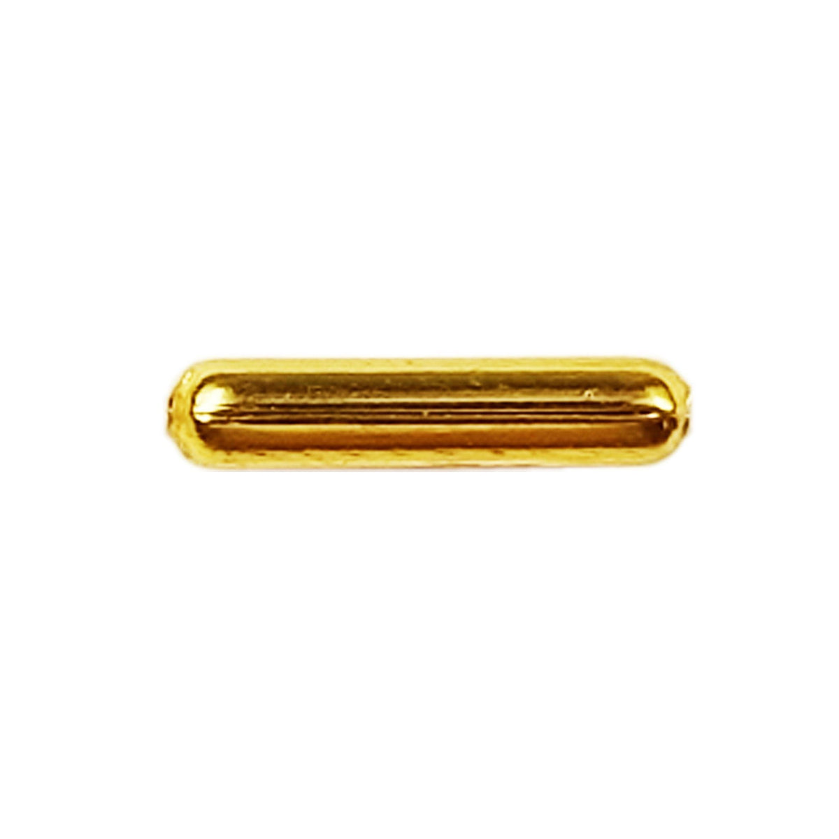 PG-119-11X2MM 18K Gold Overlay Tube Beads Bali Designs Inc 
