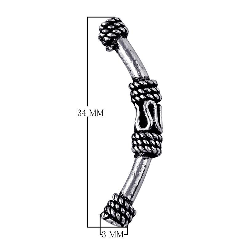 PSF-101 Silver Overlay Tube Beads Bali Designs Inc 