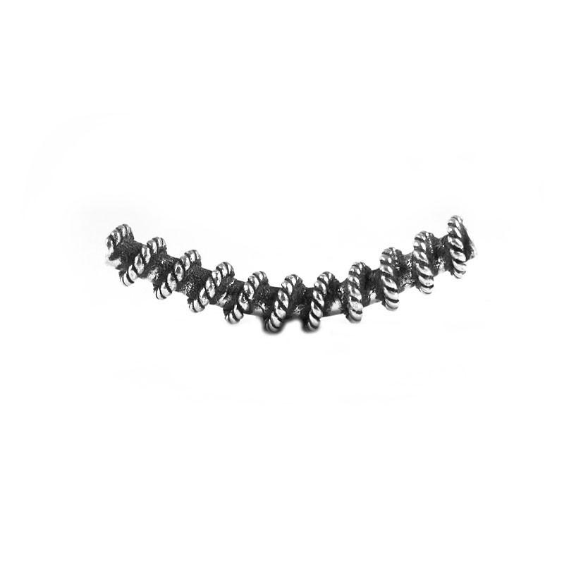 PSF-109 Silver Overlay Tube Beads Bali Designs Inc 