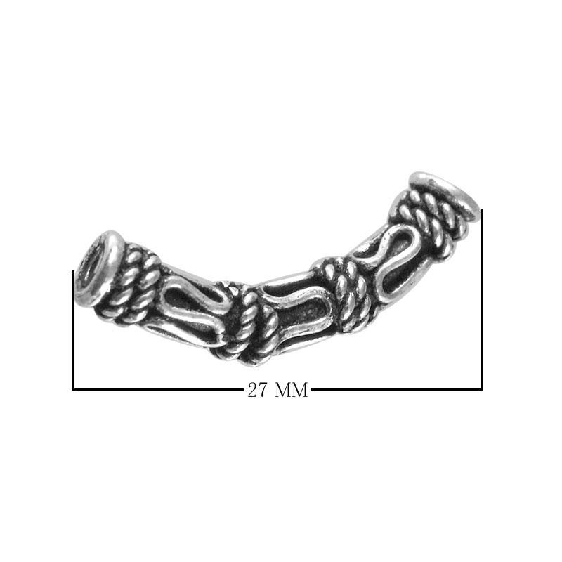 PSF-110 Silver Overlay Tube Beads Bali Designs Inc 