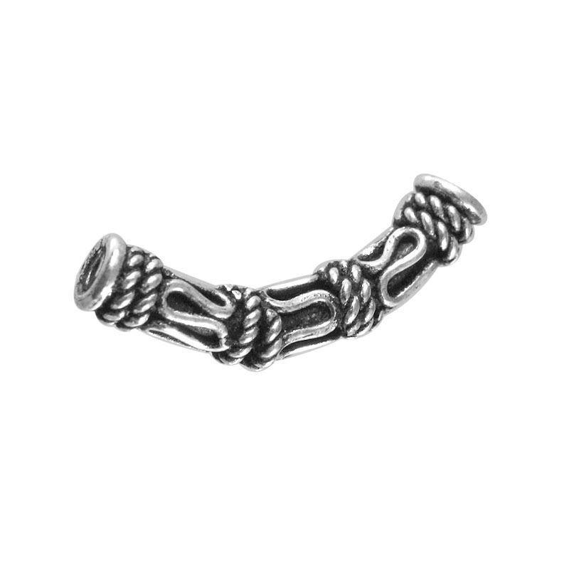 PSF-110 Silver Overlay Tube Beads Bali Designs Inc 