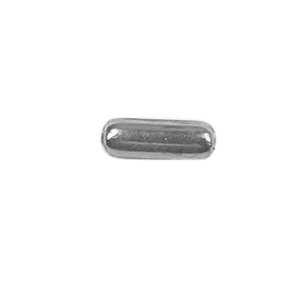 PSF-119-6X2MM Silver Overlay Tube Beads Bali Designs Inc 