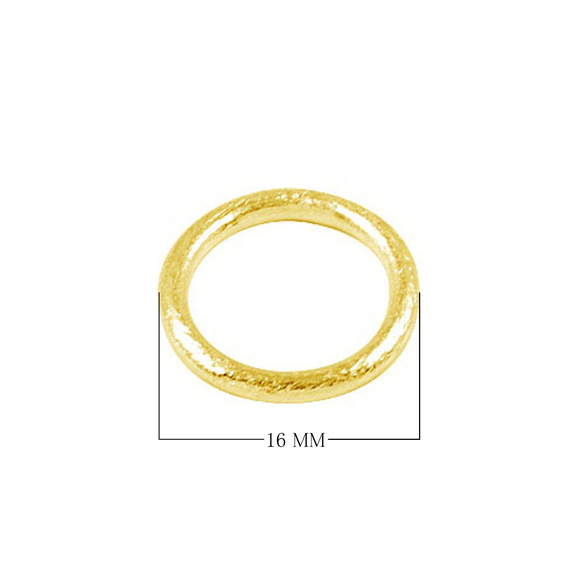 RG-101-16MM 18K Gold Overlay Ring Findings Beads Bali Designs Inc 