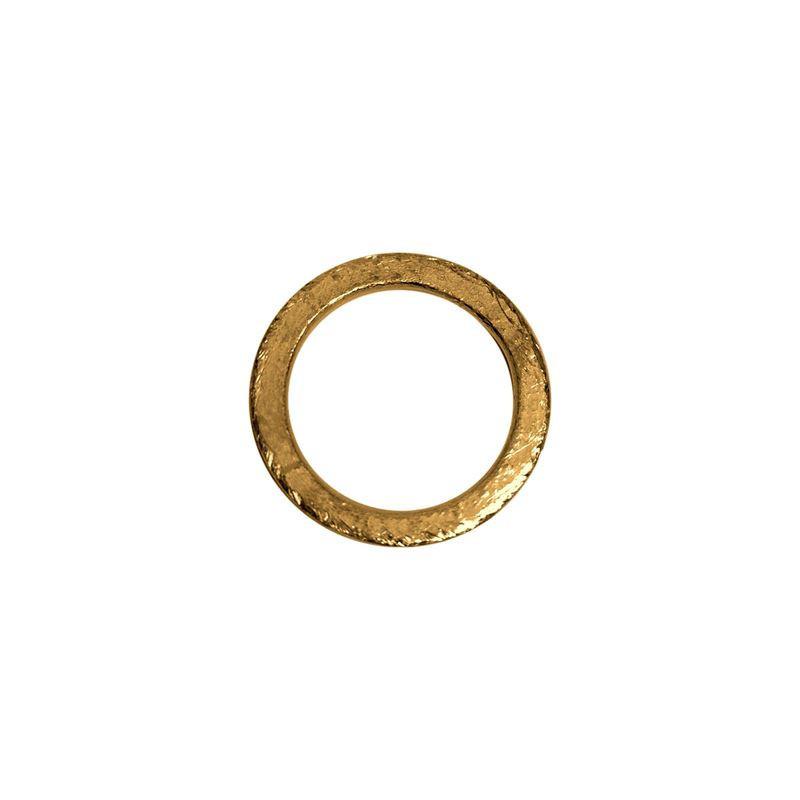 Textured gold ring finding with 18K Gold Overlay Over Copper, handcrafted in India