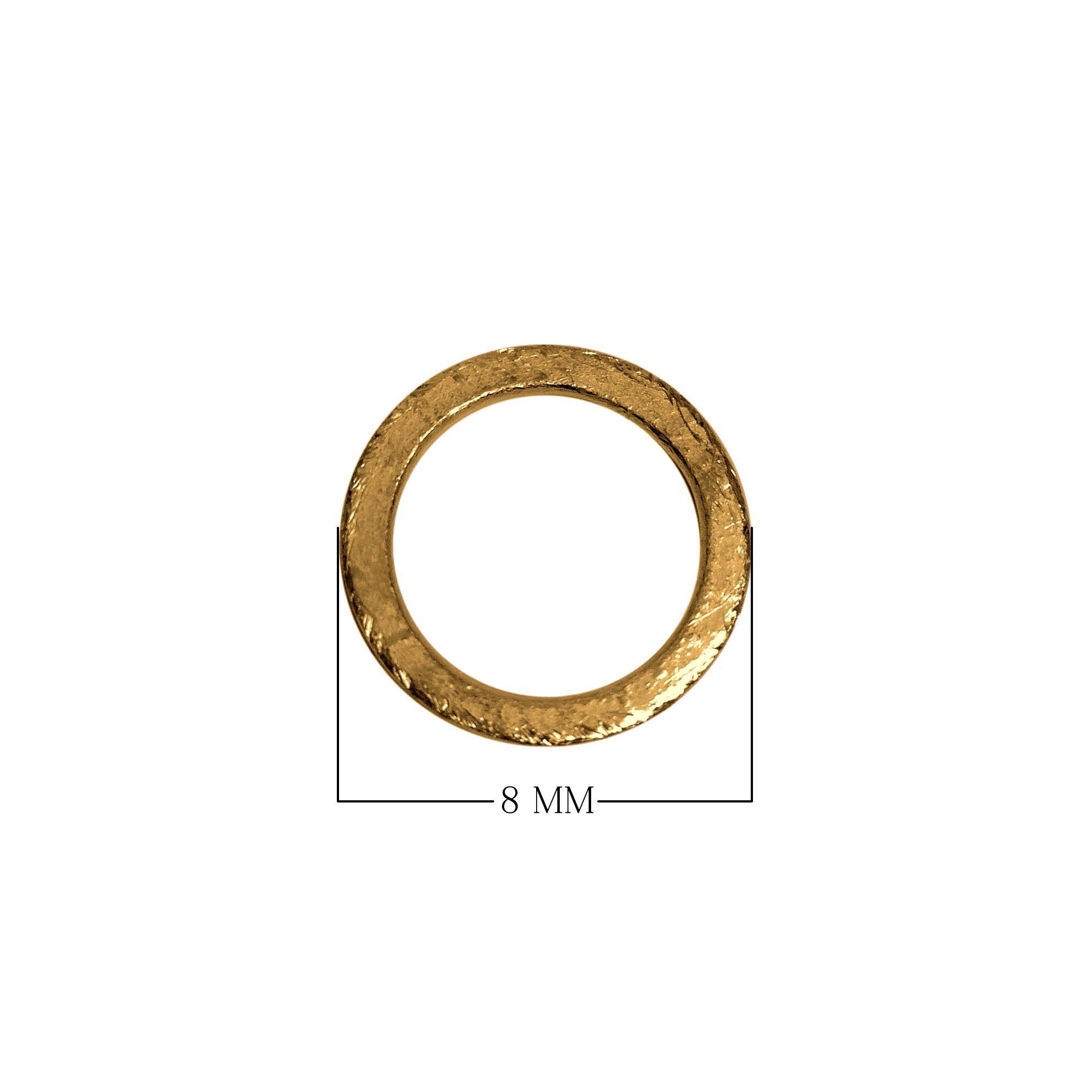 RG-102-8MM 18K Gold Overlay Ring Findings Beads Bali Designs Inc 