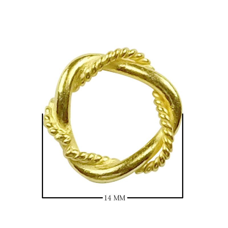 RG-112 18K Gold Overlay Ring Findings Beads Bali Designs Inc 