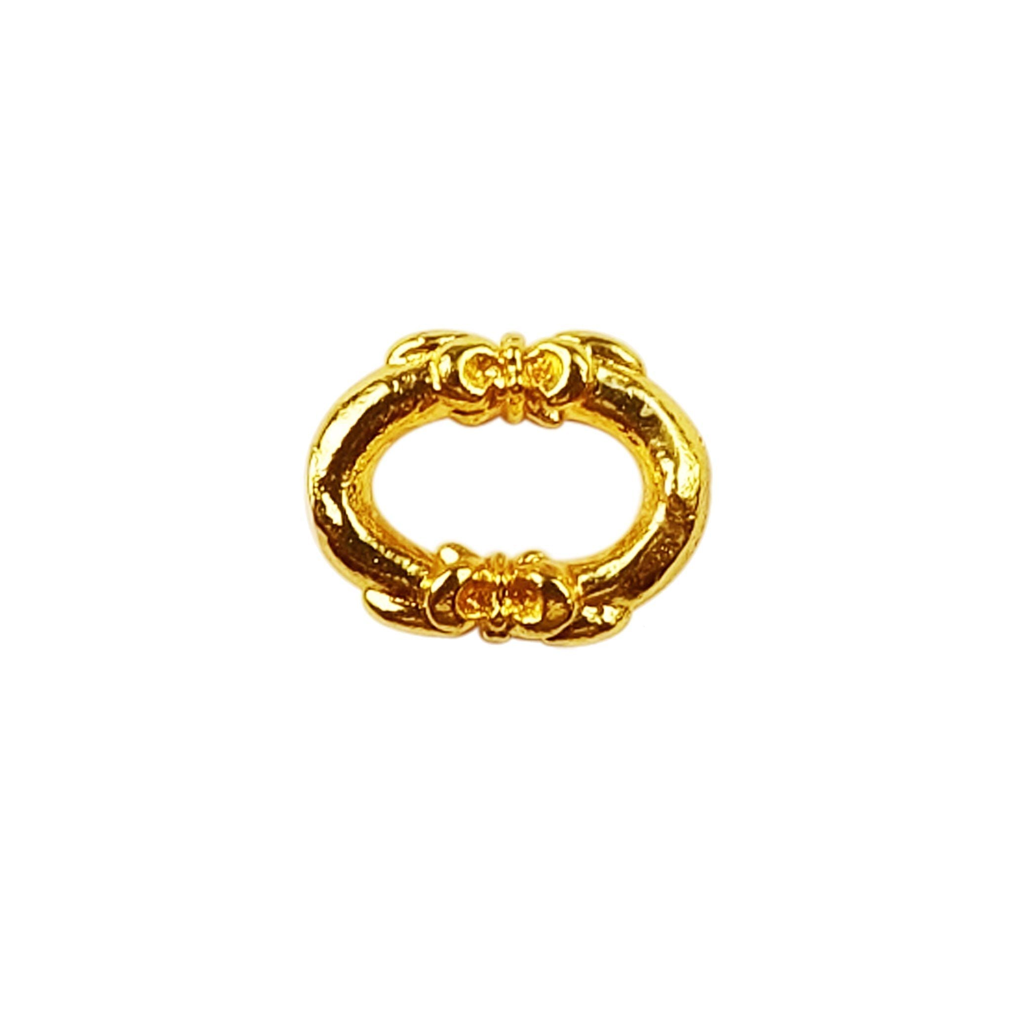 RG-121 18K Gold Overlay Ring Findings Beads Bali Designs Inc 