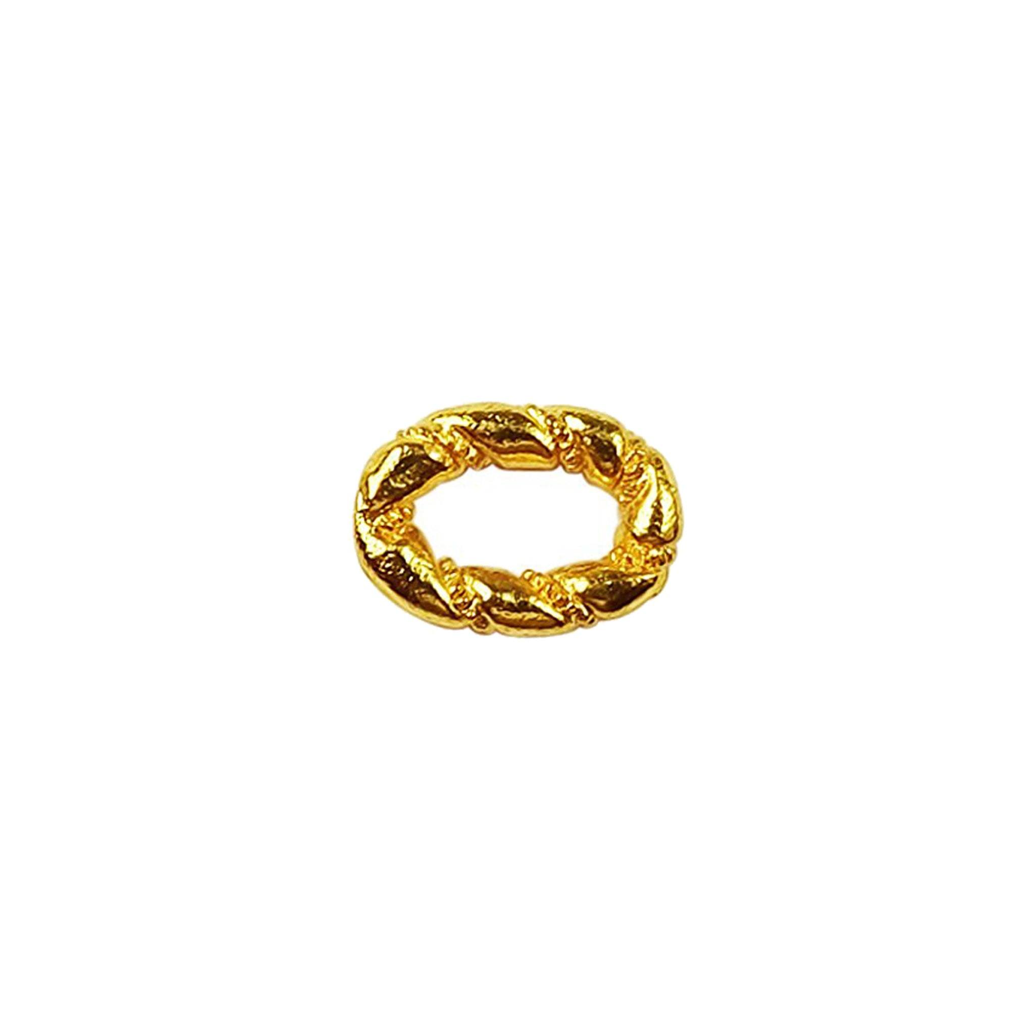 RG-122 18K Gold Overlay Ring Findings Beads Bali Designs Inc 