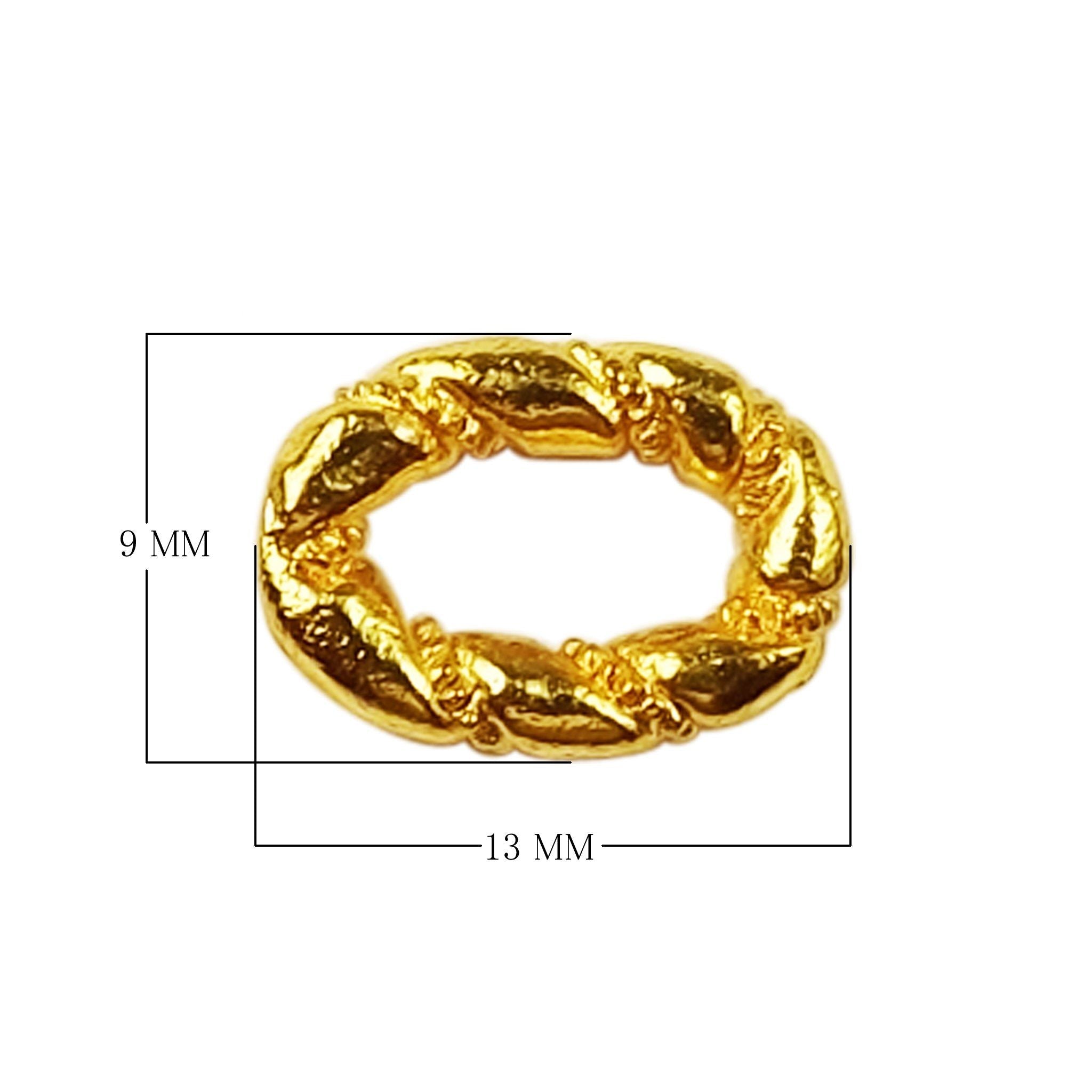 RG-122 18K Gold Overlay Ring Findings Beads Bali Designs Inc 